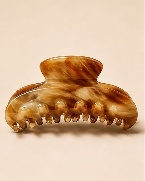 Amber Marbled Clip